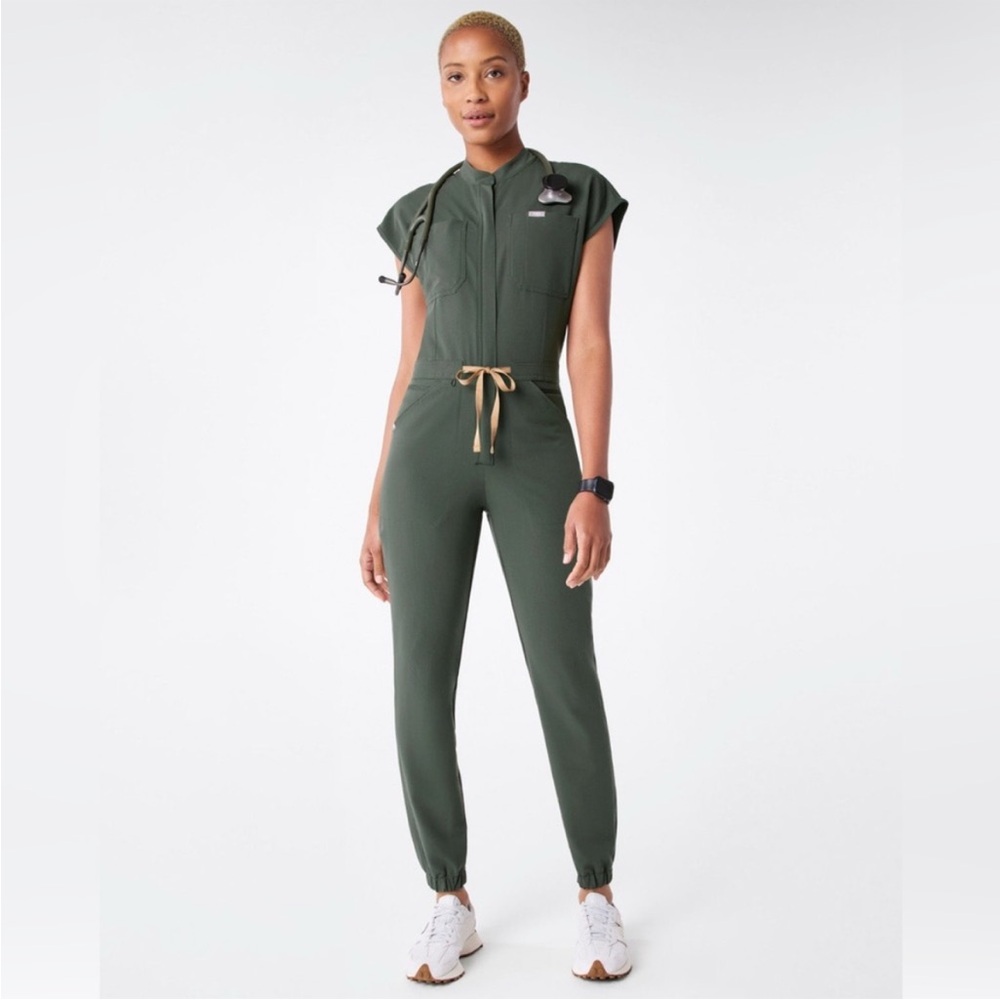 Figs Women's Olive Green Jumpsuit Romper